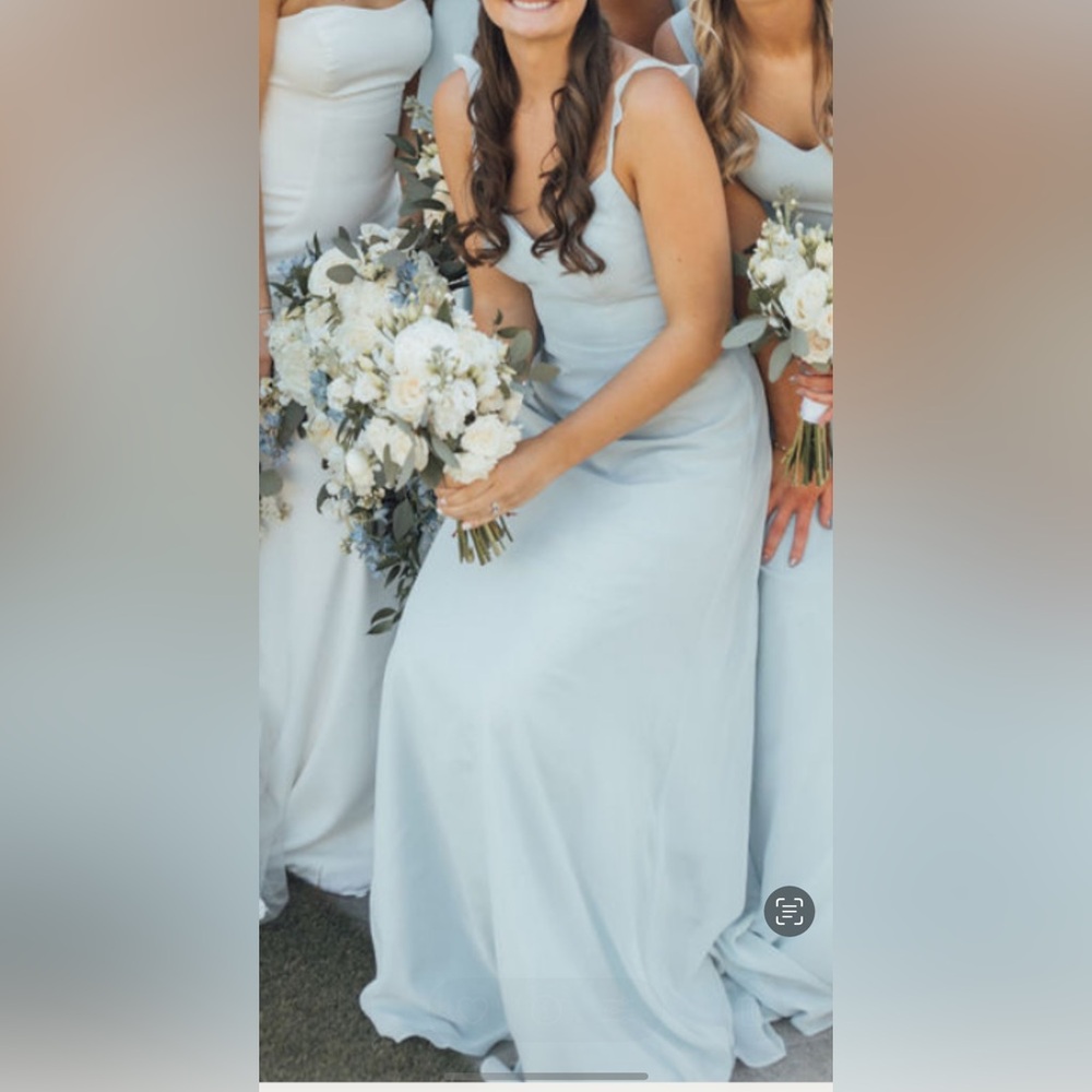 Azazie Everlee Bridesmaid Dress - Mist size 4